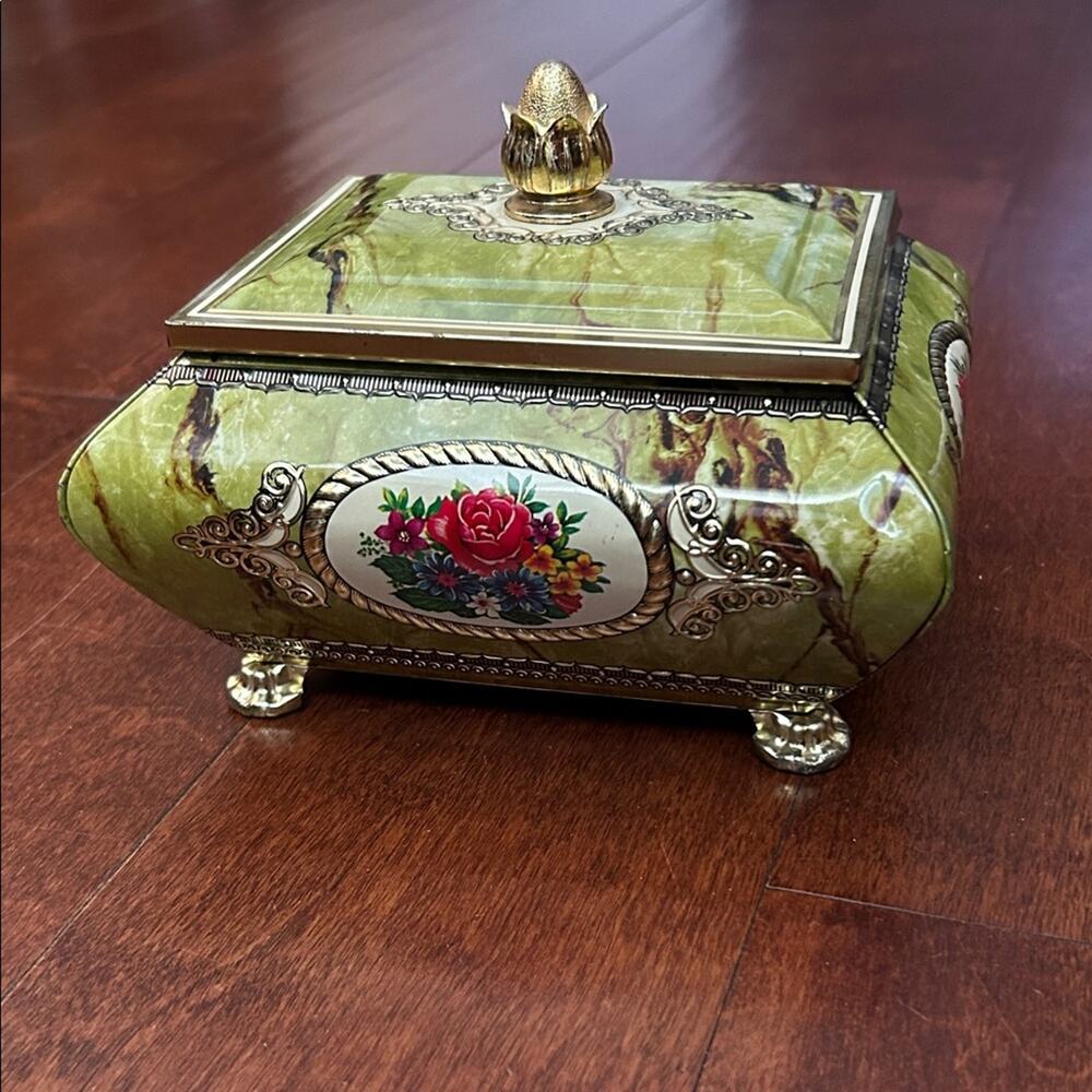 Vintage Harry Vincent Blue Bird Confectionery Tin, Store Your Small Treasures